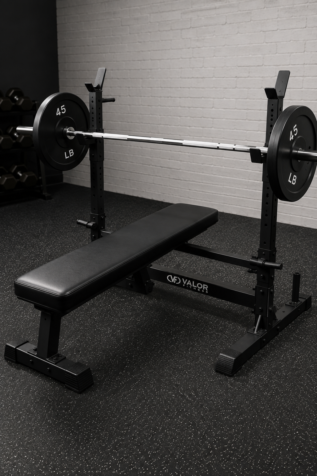 Adjustable Weight Bench, Foldable Bench, With Barbell Rack, Grey
