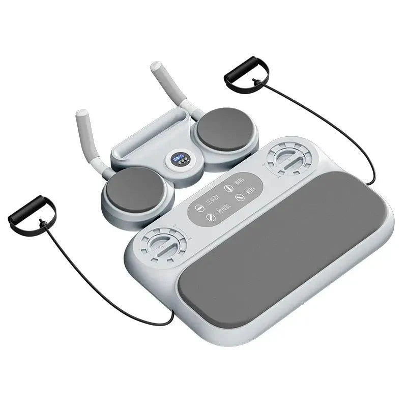 6-in-1 Multifunctional Fitness Board Abdominal Wheel Automatic Rebound Abdominal Muscle Slimming Belly Home Fitness Equipment
